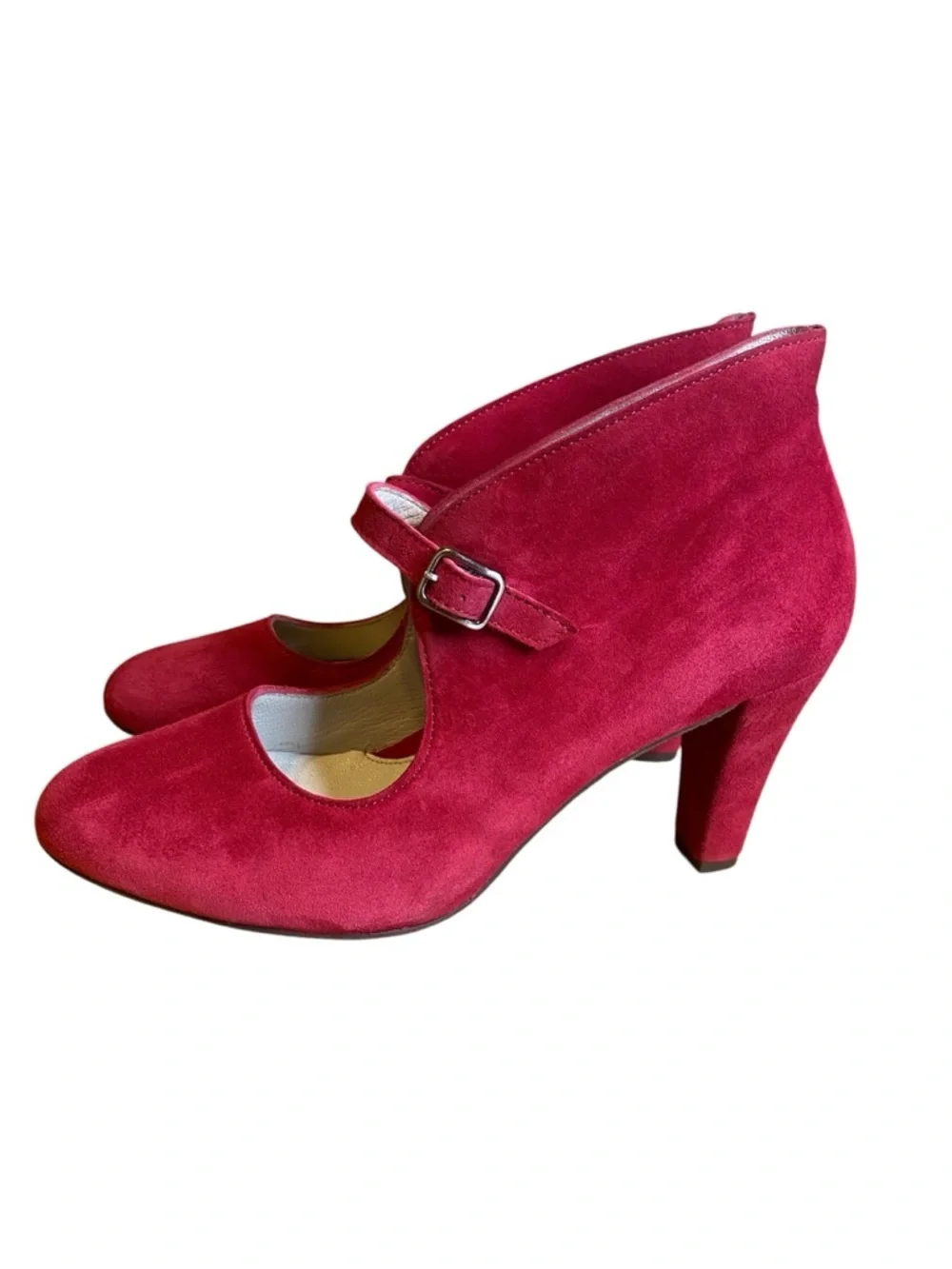 Eric Michael Red Suede pumps women’s 38 EU 8.5 U.S.